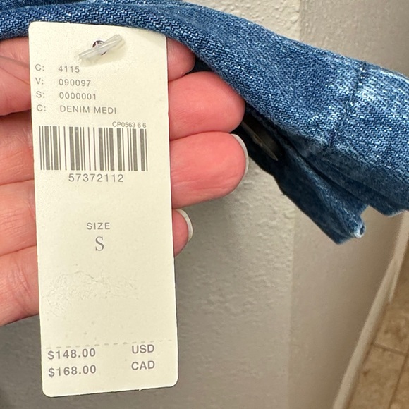 NWT Pilcro and the Letterpress by Anthropologie Blue Double-Breasted 
Jacket - S - Picture 3 of 15